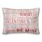 Valentine's Day Words Rectangle Throw Pillow